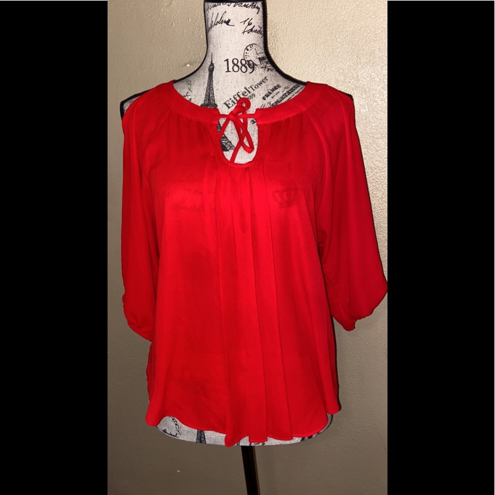 Red blouse